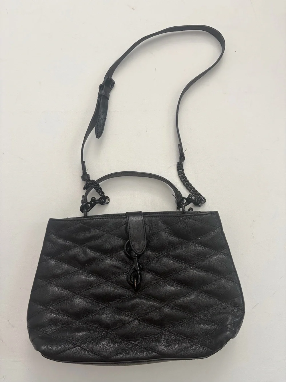Rebecca Minkoff Edie Quilted Leather Top Handle Satchel